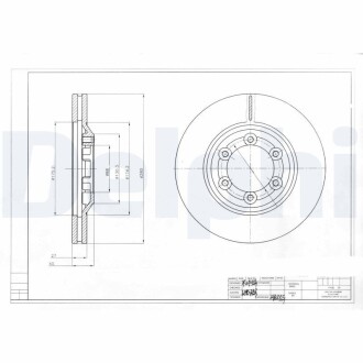 Гальмівний диск DELPHI BG4175