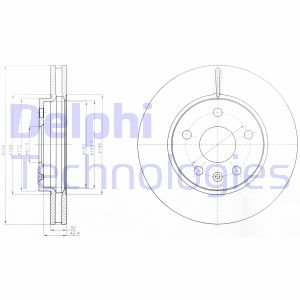 Тормозной диск DELPHI BG4187C