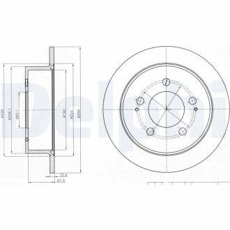 Тормозной диск DELPHI BG4220