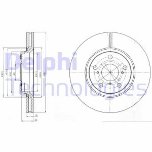 Диск гальмівний DELPHI BG4236C