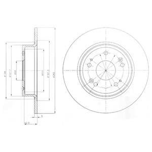 Тормозной диск DELPHI BG4249