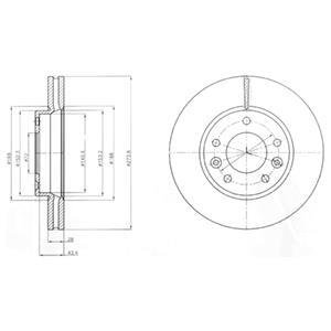 Тормозной диск DELPHI BG4261