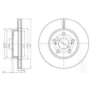 Гальмiвнi диски DELPHI BG4269