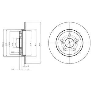 Тормозной диск DELPHI BG4272