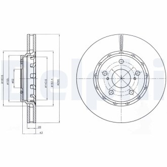 Тормозной диск DELPHI BG4276