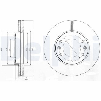 Тормозной диск DELPHI BG4296