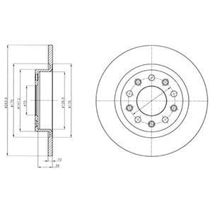 Тормозной диск DELPHI BG4315