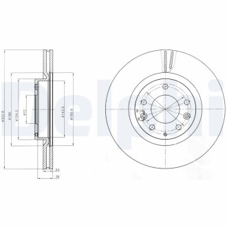 Тормозной диск DELPHI BG4316