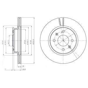 Тормозной диск DELPHI BG4535