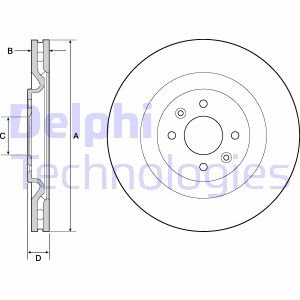 Тормозной диск DELPHI BG4689C