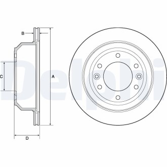 Тормозной диск DELPHI BG4692C