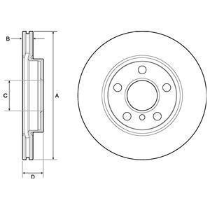 Тормозной диск DELPHI BG4704C