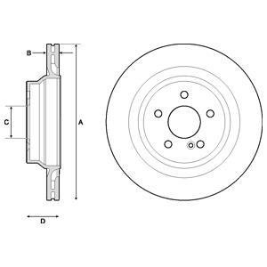 Тормозной диск DELPHI BG4705C (фото 1)