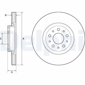 Тормозной диск DELPHI BG4797C