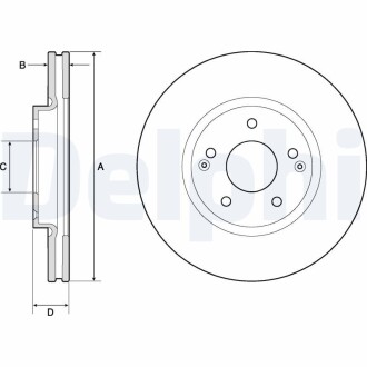 Гальмiвнi диски DELPHI BG4809C