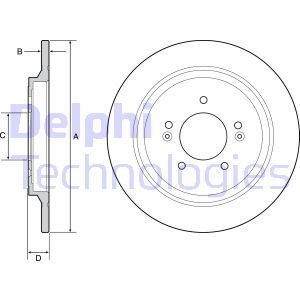 Тормозной диск DELPHI BG4932C