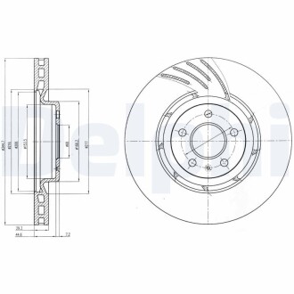 Тормозной диск DELPHI BG9052