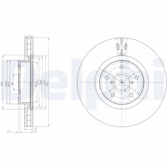 Тормозной диск DELPHI BG9055