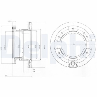 Тормозной диск DELPHI BG9069