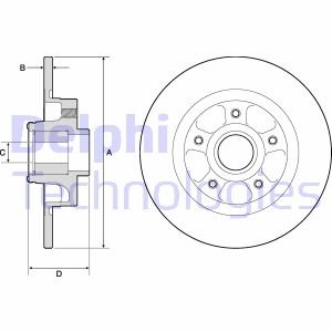 Диск гальмівний DELPHI BG9132RS (фото 1)