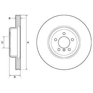 Гальмівний диск DELPHI BG9158C