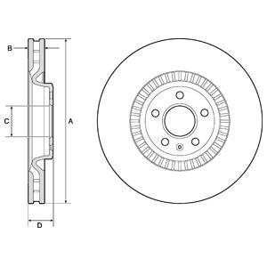 Диск гальмівний DELPHI BG9171C