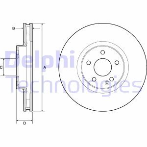 Тормозной диск DELPHI BG9174C