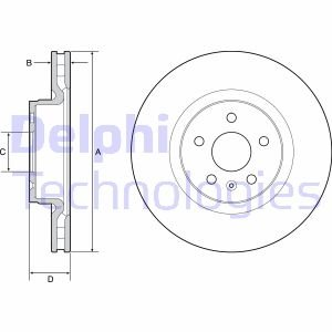 Тормозной диск DELPHI BG9220C