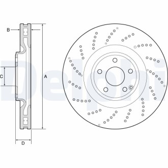 Тормозной диск DELPHI BG9222C