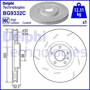 Гальмівний диск DELPHI BG9332C (фото 1)