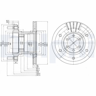 Тормозной диск DELPHI BG9453