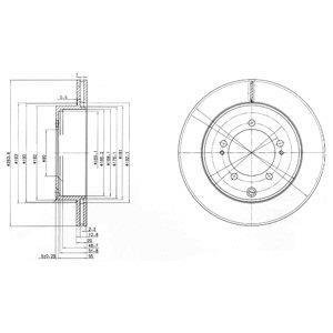 Тормозной диск DELPHI BG9849