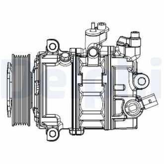 Компресор кондиціонера новий VW Jetta VI 10-18 DELPHI CS20529