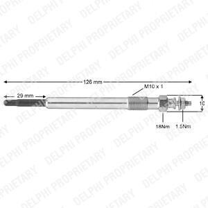 Свічка розжарення DELPHI HDS386