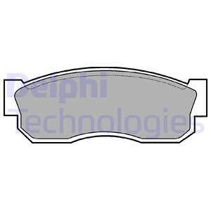 Колодки гальмівні дискові, комплект DELPHI LP0261 (фото 1)
