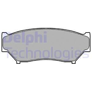 Колодки гальмівні дискові, комплект DELPHI LP0967 (фото 1)