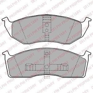 Колодки гальмівні дискові, комплект DELPHI LP1164