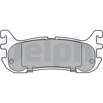 Колодки гальмівні дискові, комплект DELPHI LP1452