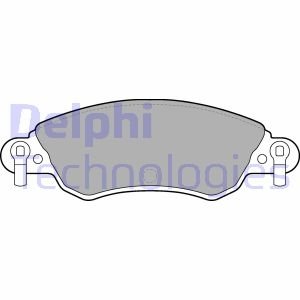 Колодки гальмівні дискові, комплект DELPHI LP1656