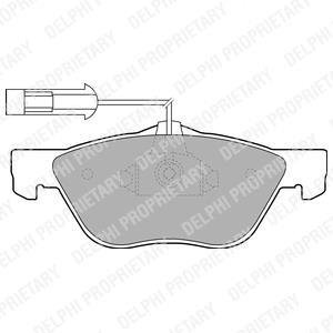 Колодки гальмівні дискові, комплект DELPHI LP1686