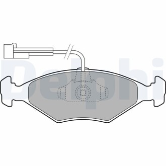 Колодки гальмівні дискові, комплект DELPHI LP1811