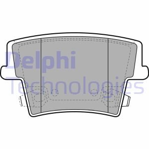 Колодки гальмівні дискові, комплект DELPHI LP2035 (фото 1)