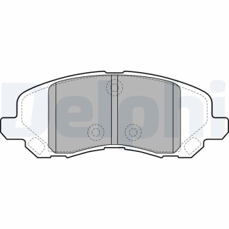 Колодки гальмівні дискові, комплект DELPHI LP2038