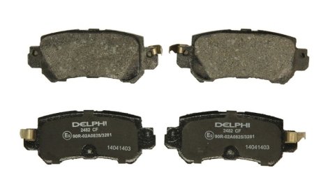 Колодки гальмівні дискові, комплект DELPHI LP2482 (фото 1)