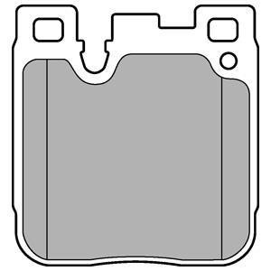 Колодки гальмівні дискові, комплект DELPHI LP3249 (фото 1)