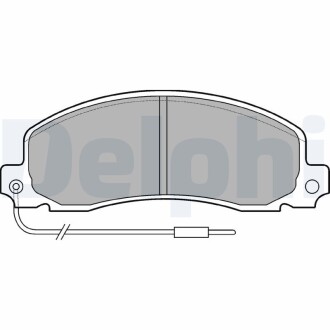 Гальмівні колодки дискові OPEL/RENAULT Arena/Trafic "F "84-01 DELPHI LP504