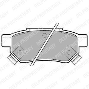 Колодки гальмівні дискові, комплект DELPHI LP625