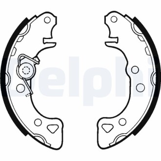 Комплект тормозных колодок DELPHI LS1319