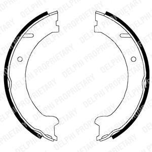 Комплект тормозных колодок, стояночная тормозная система DELPHI LS 1832