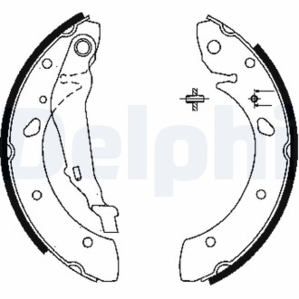 Комплект тормозных колодок DELPHI LS 1843